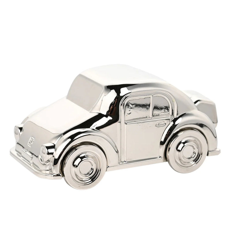 Bambino Car Money Box - Silver