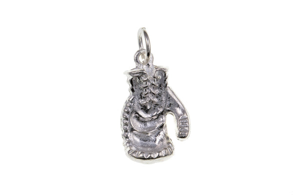 Boxing Glove Charm - Sterling Silver