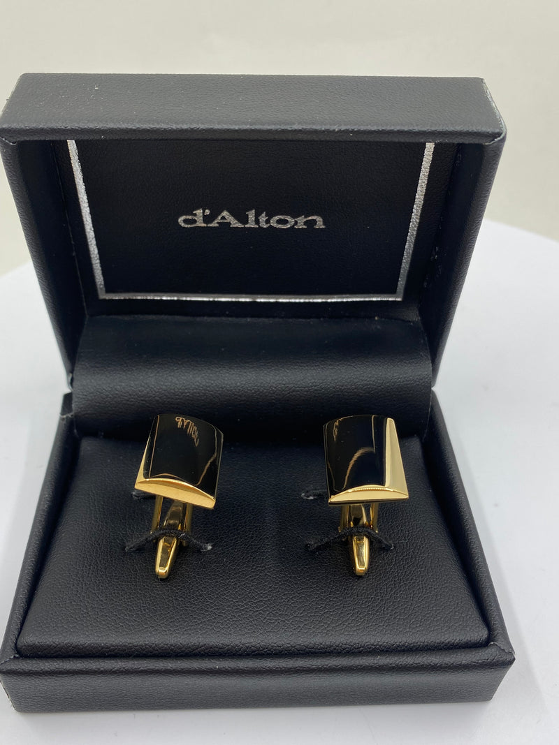 Gents Cufflinks - Sterling Silver Gold Plated