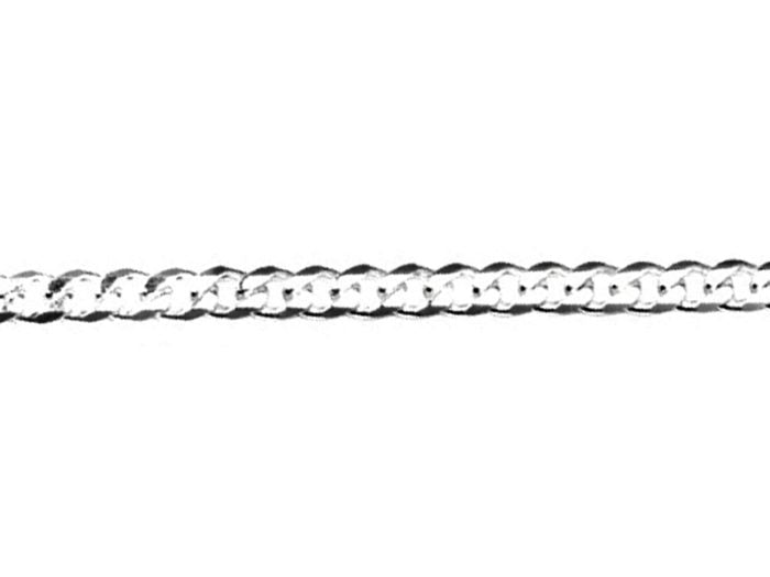 Gents Curb Bracelet - Sterling Silver