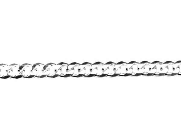 Gents Curb Bracelet - Sterling Silver