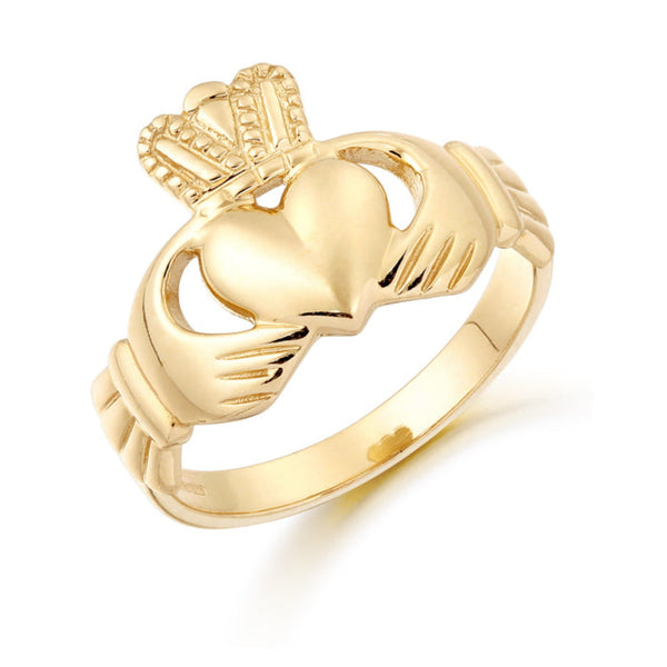 Gents Claddagh Ring - 9ct Gold