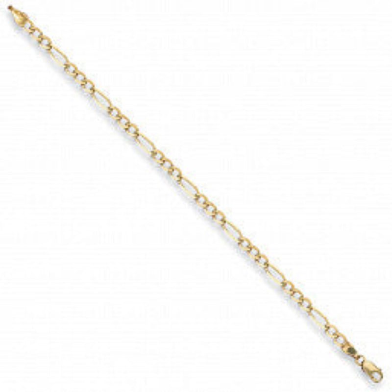 3.5mm Economy Figaro Chain - 9ct Yellow Gold