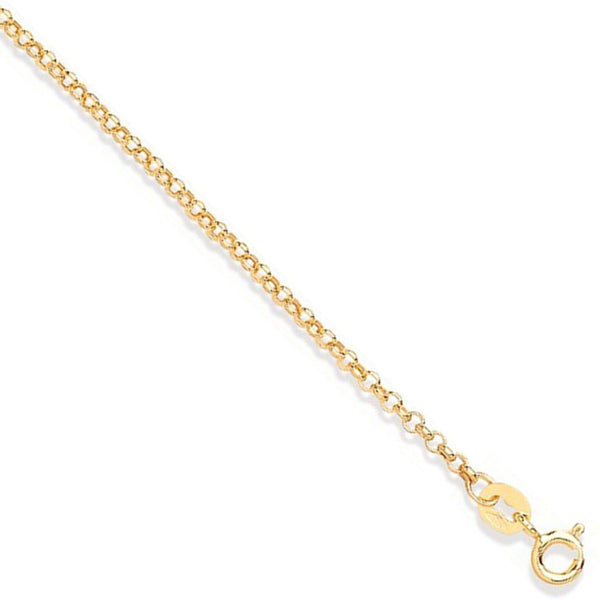 Round Hollow Belcher Chain 2.0mm - 9ct Gold