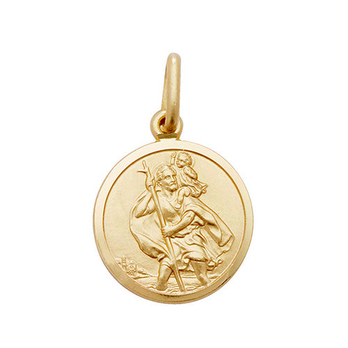 St. Christopher Medal Pendant - 9ct Yellow Gold