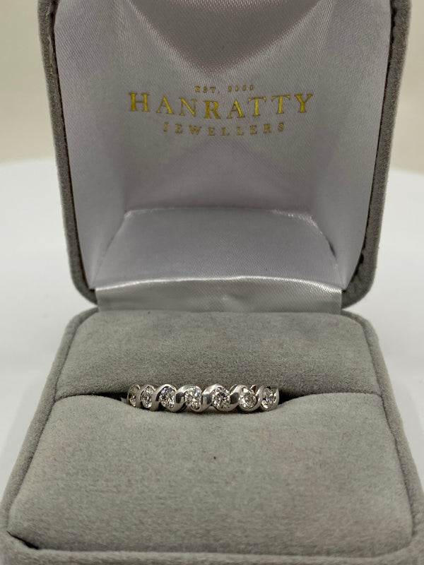7 Stone Diamond Eternity Ring - 9ct Gold