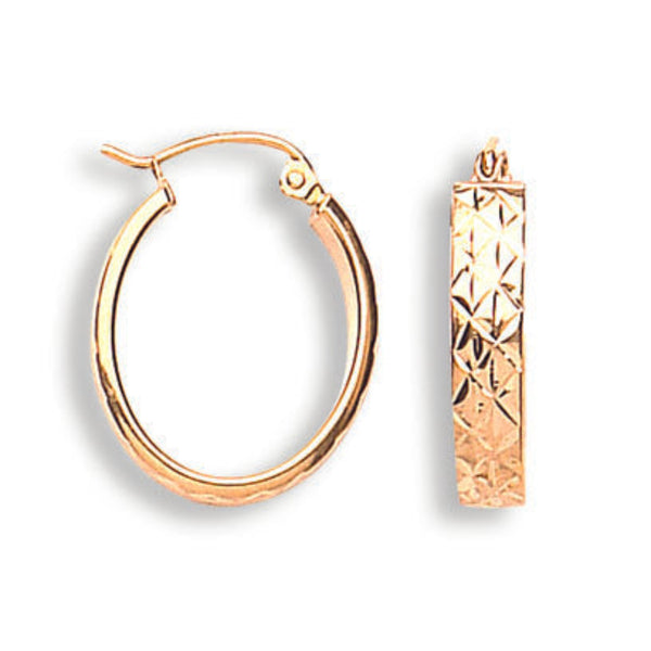 Oval Hoop Earrings