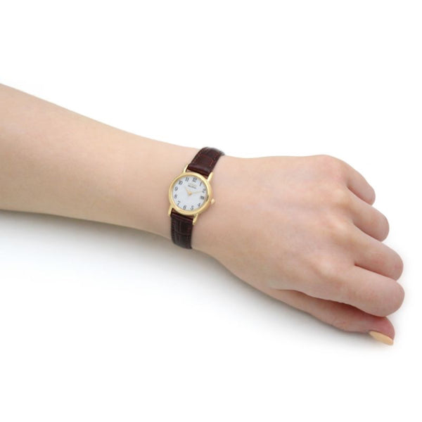 Citizen Ladies Brown Leather Strap Watch