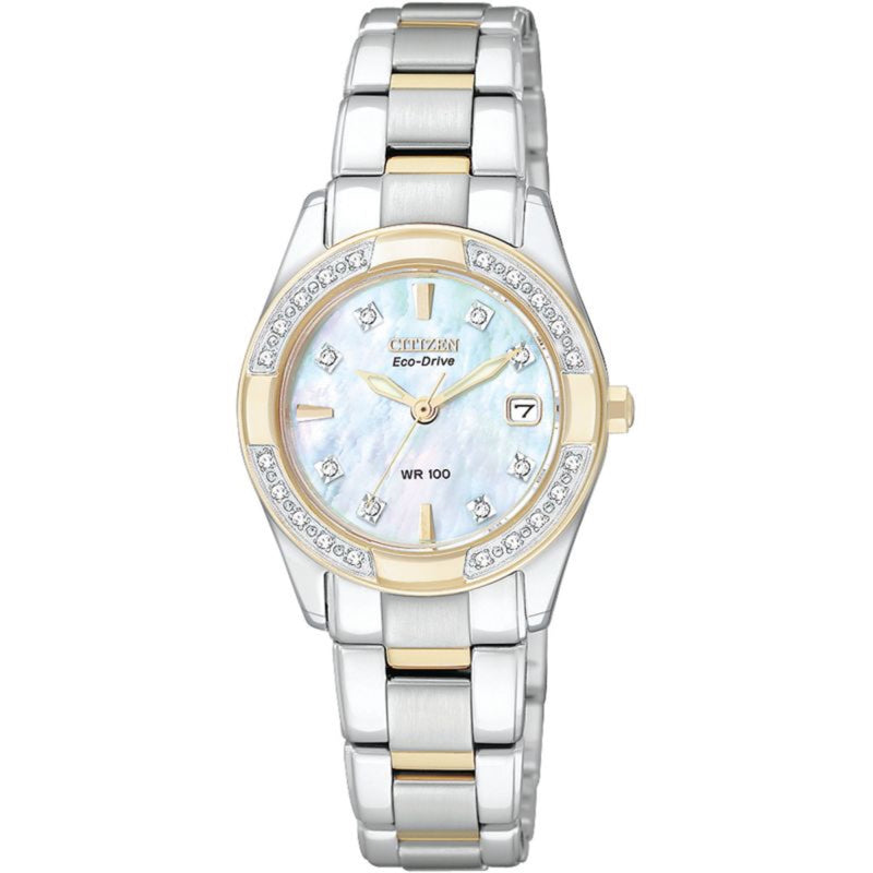 Citizen Regent Ladies Eco Drive Watch White Mother of Pearl