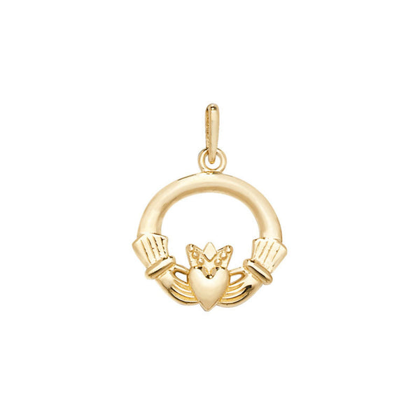 9ct Gold Claddagh Pendant