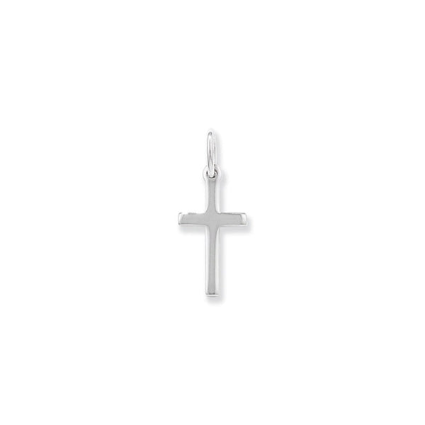 Plain Sterling Silver Cross Necklace