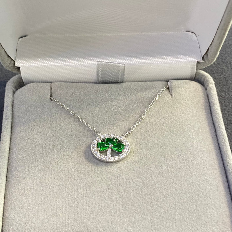 Shamrock Necklace - Sterling Silver