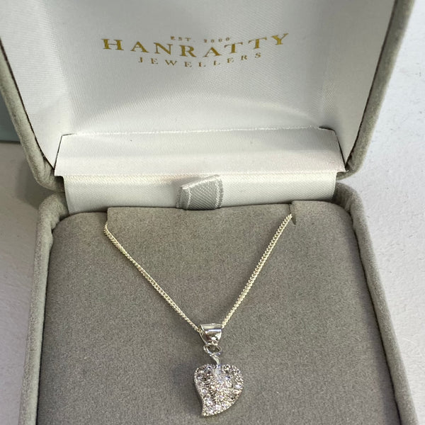 Leaf CZ Necklace