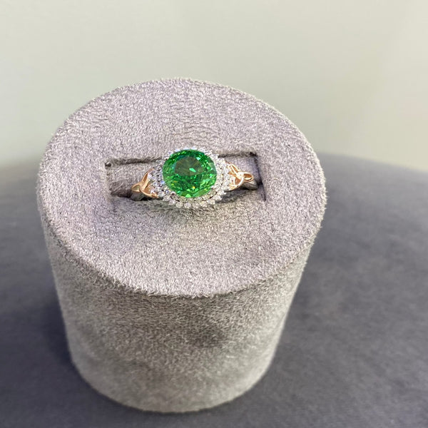 Halo Style Ring - Silver