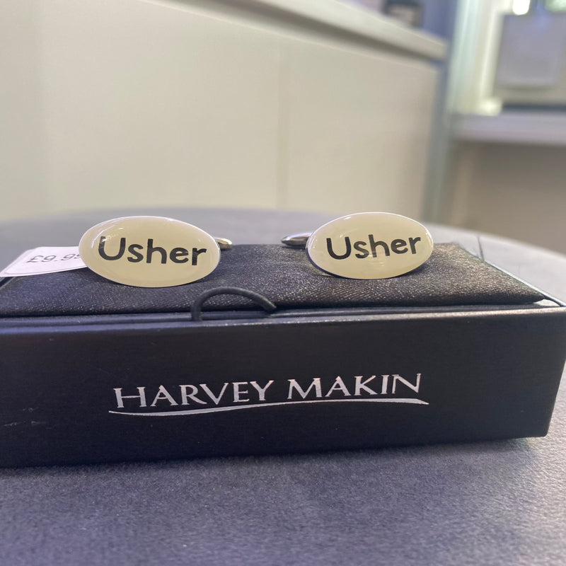 Usher Cufflinks - Sterling Silver