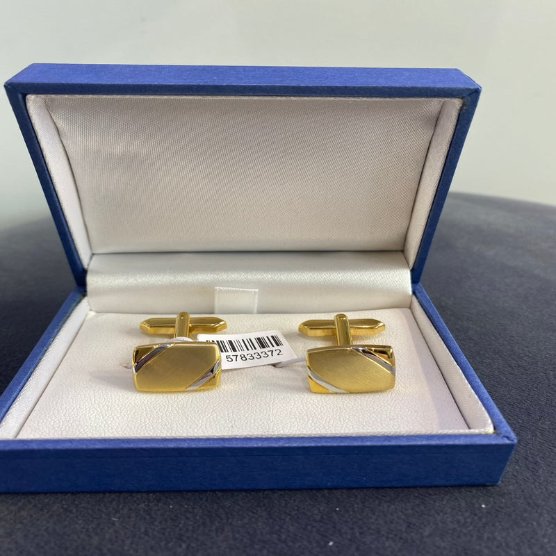 Plain Cufflinks - Gold