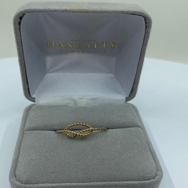 Twist Style Ring - 9ct Yellow Gold