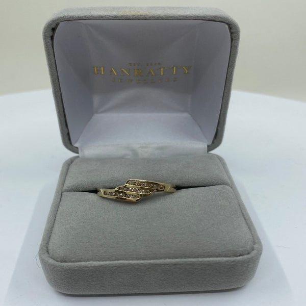 Fancy CZ Ring - 9ct Yellow Gold