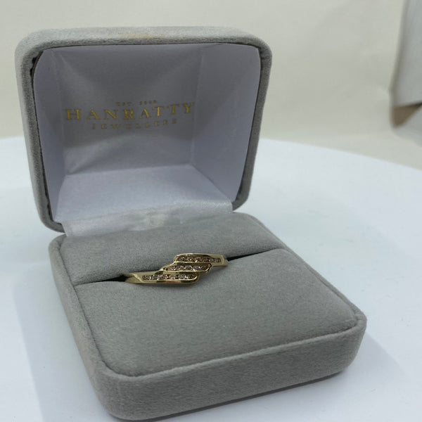 Fancy CZ Ring - 9ct Yellow Gold