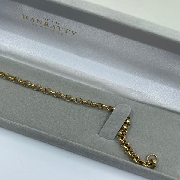9 Inch Round Belcher Chain - 9ct Yellow Gold