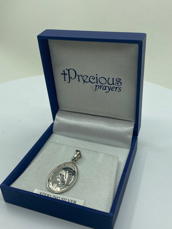 Mother Teresa Pendant - Sterling Silver