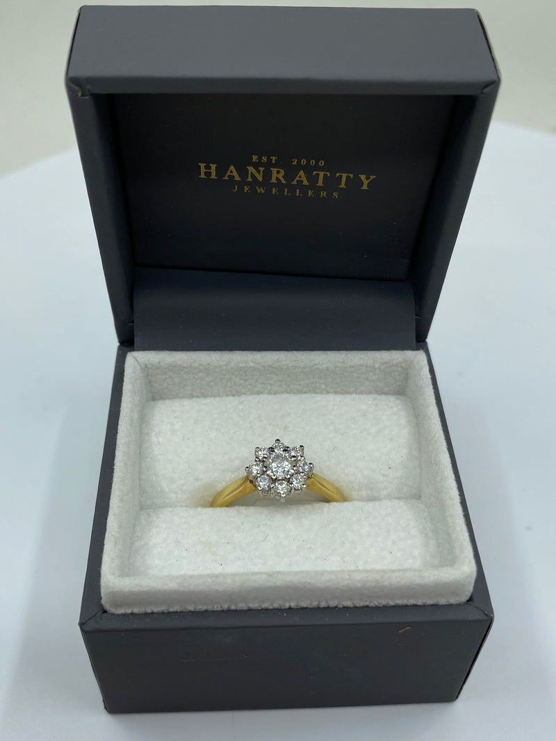 Diamond Cluster Ring - 18ct Gold