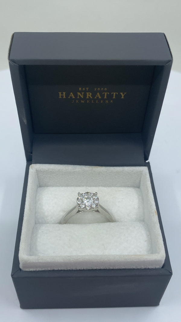 Diamond Cluster Ring - 18ct Gold