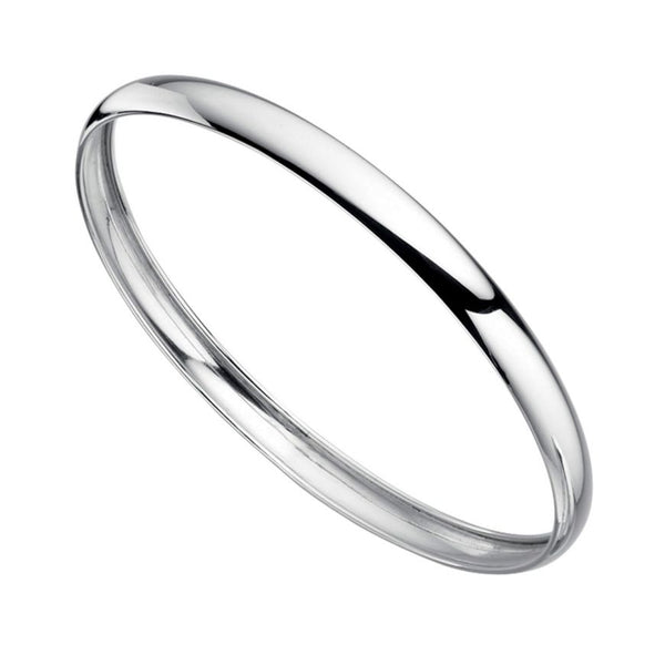 Plain Silver Bangle Personalised Engraving Engraved