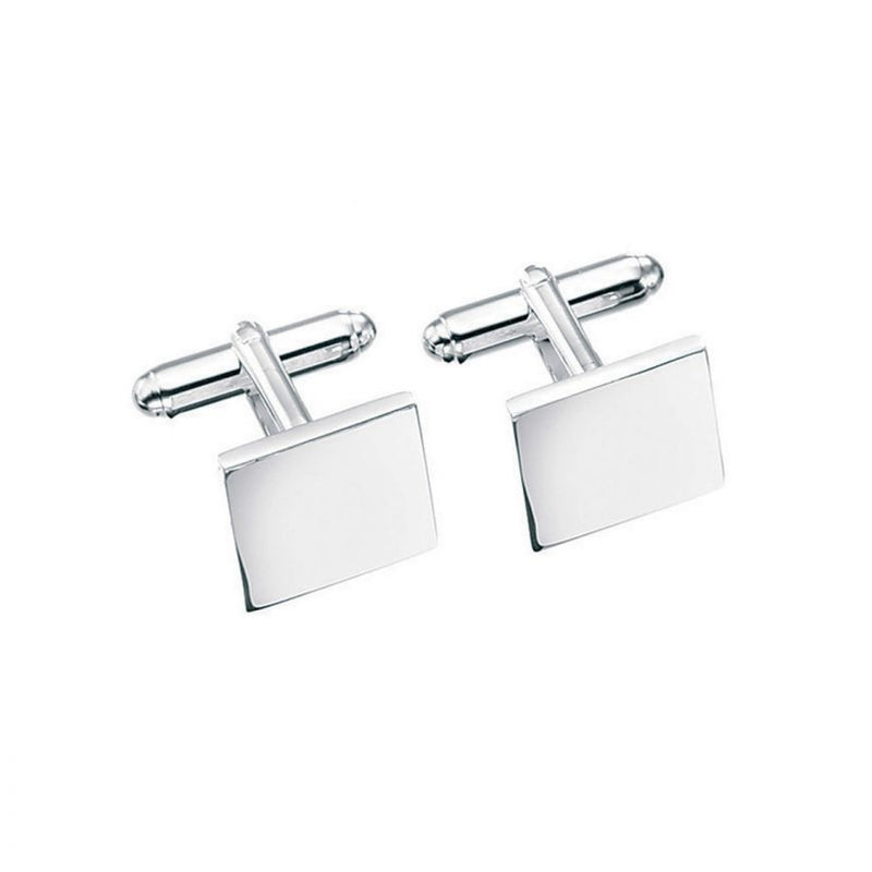 Solid Square Cufflinks Personalised Engraved Engrave