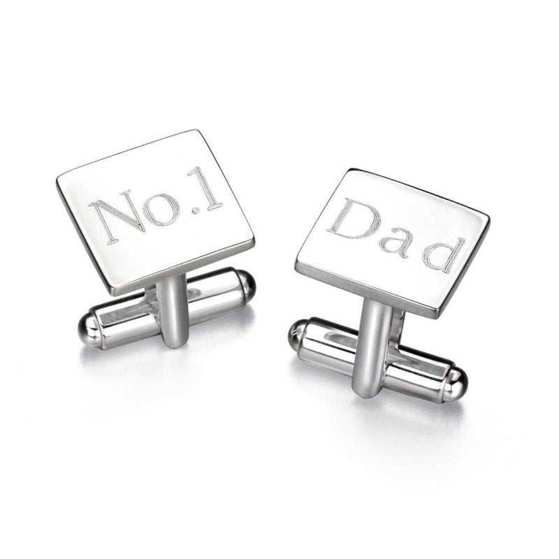 Solid Square Cufflinks Silver