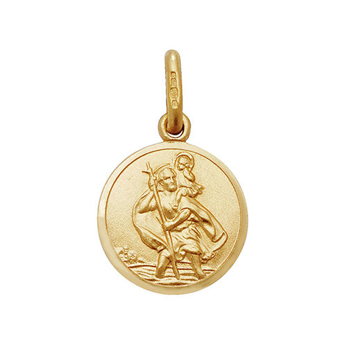 St. Christopher Medal Pendant - 9ct Yellow Gold