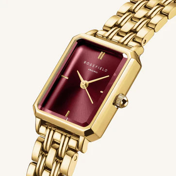 Octagon XS Burgundy Ladies Watch - Rosefield