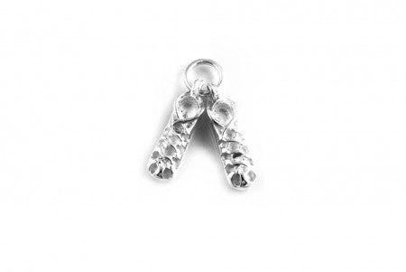 Irish Dancing Pumps Pendant - Sterling Silver