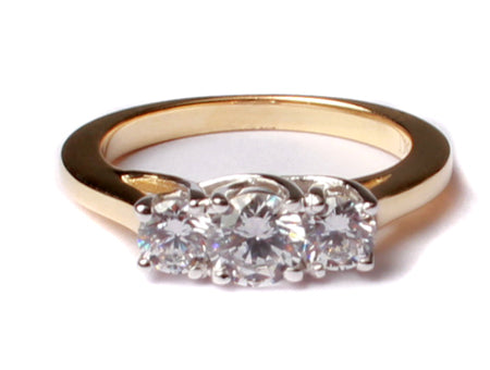 Cubic Zirconia Ring - 9ct Yellow Gold
