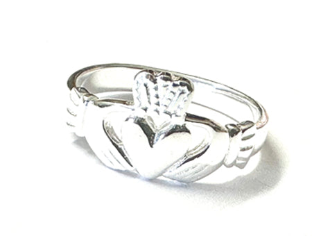 Claddagh Gents Ring - Sterling Silver (M-WT)