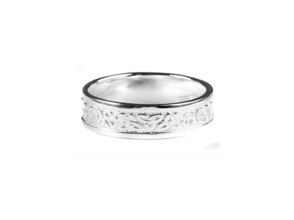 Celtic & Trinity Knot Ring (hers) wedding band  - Silver
