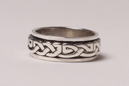 Celtic Spinner Ring - Sterling Silver