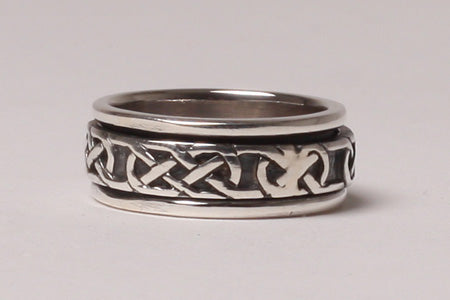 Celtic Spinner Ring - Sterling Silver