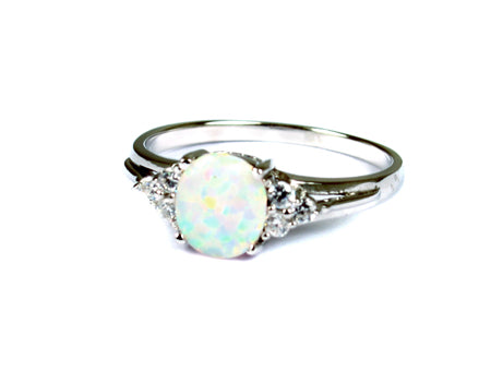 CZ Cluster Ring - Sterling Silver