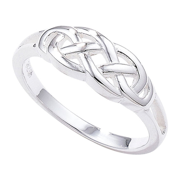 Silver Ring with Celtic Detail - Sterling Silver