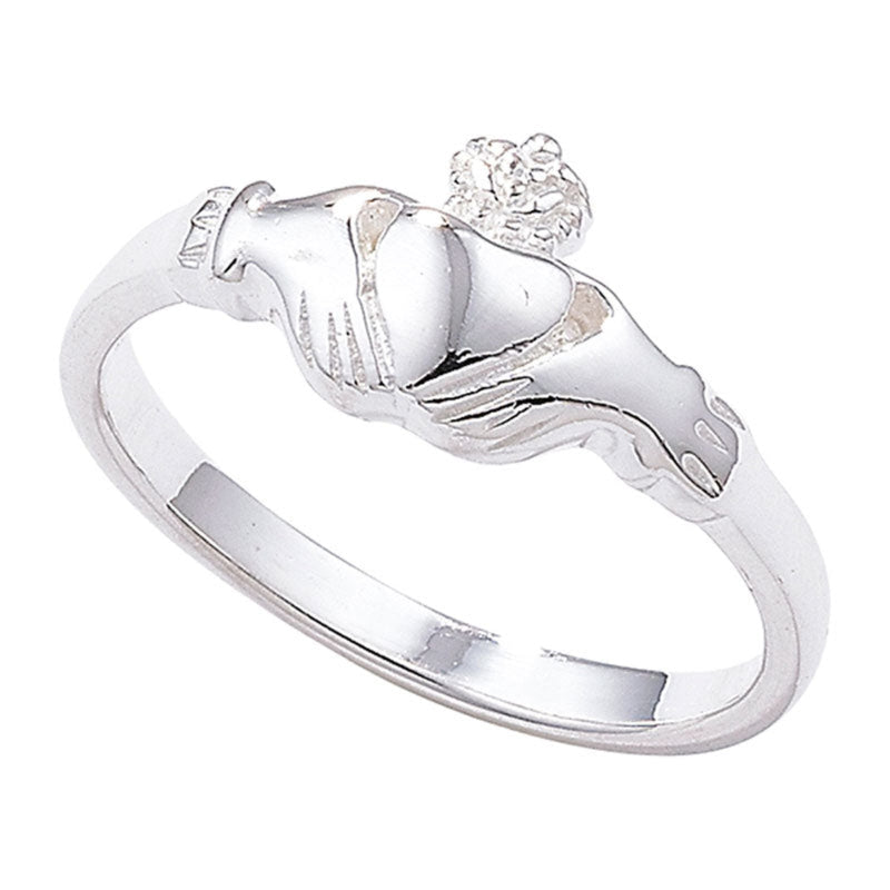 Thin Claddagh Ring - Sterling Silver