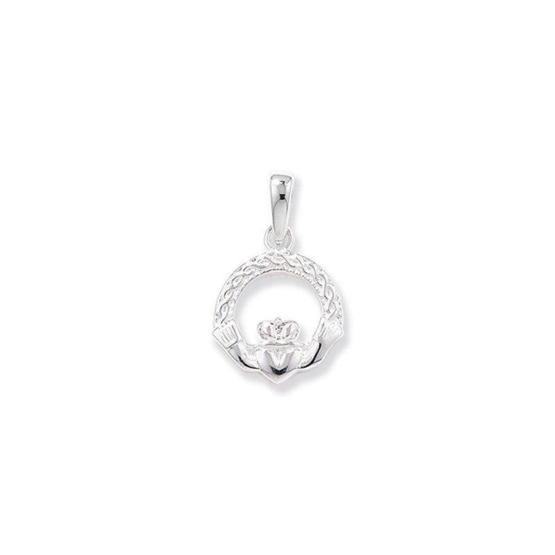 Silver claddagh pendant