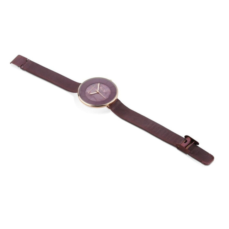 Ladies Watch Aubergine Strap