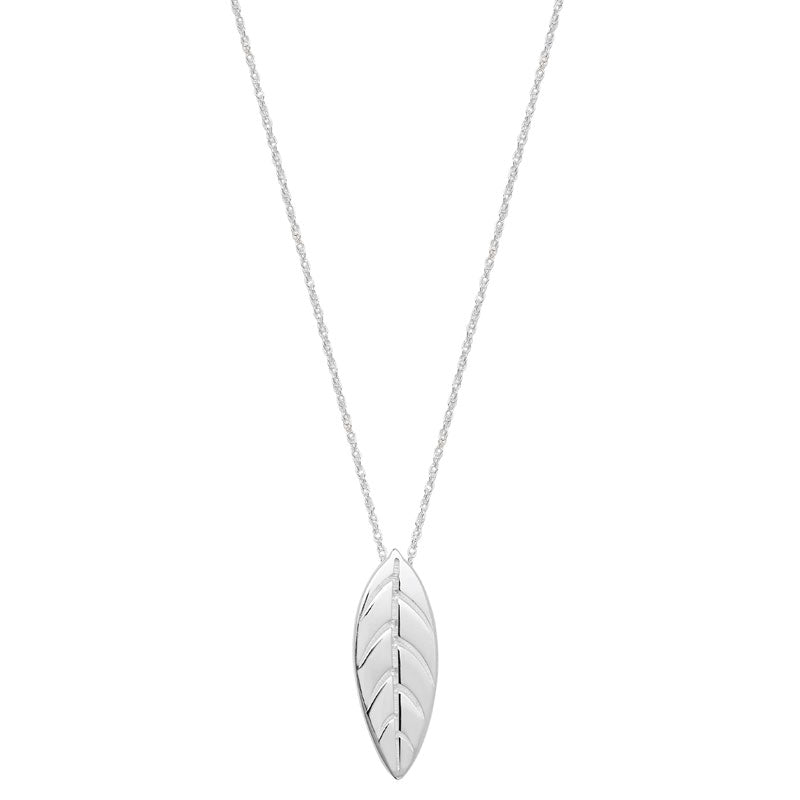 Leaf Necklace - Sterling Silver