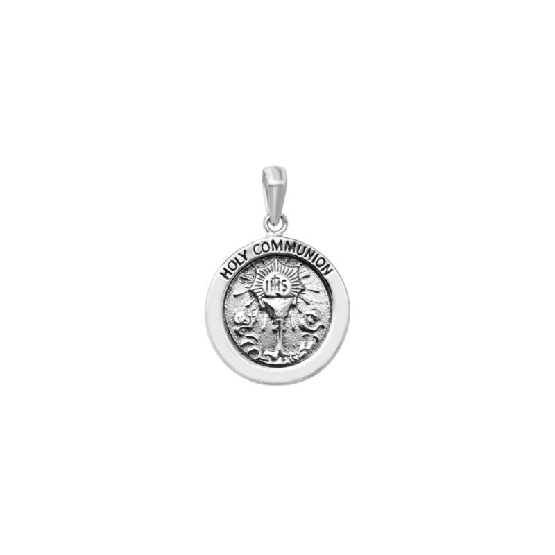 Round Holy Communion Pendant - Sterling Silver