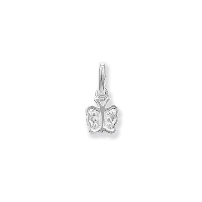 Kids Silver Butterfly Pendant