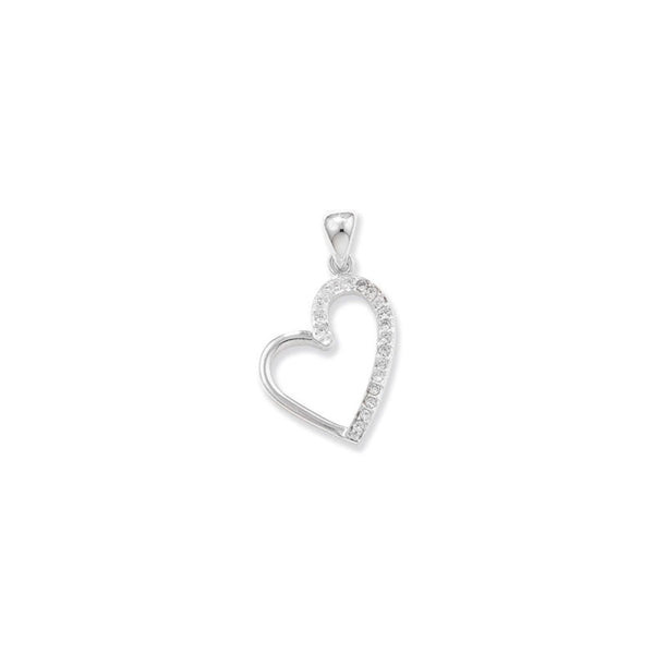 CZ Heart Pendant