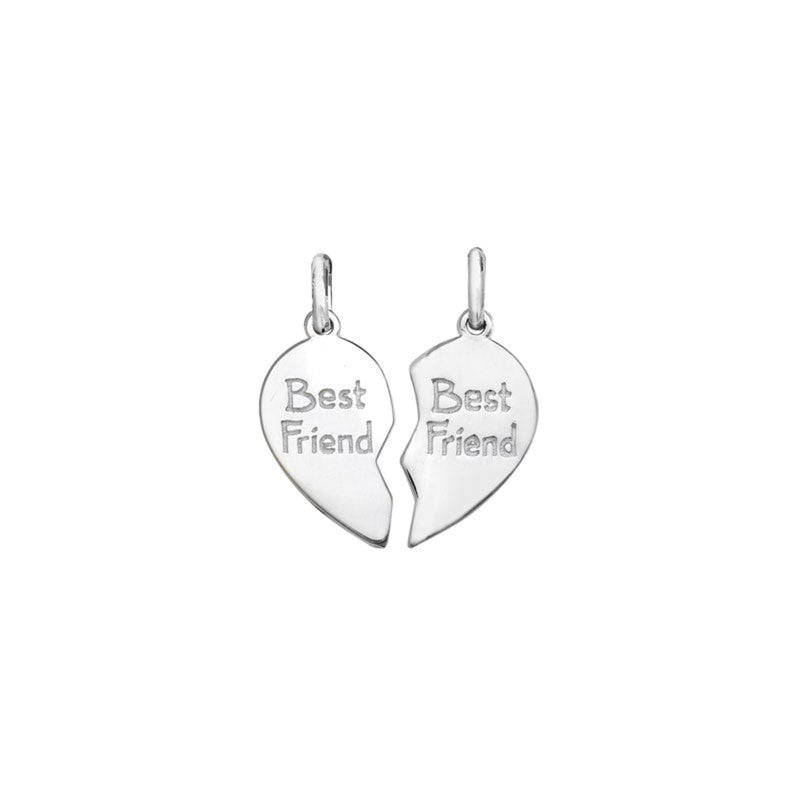 Best Friends Together Pendants - Sterling Silver