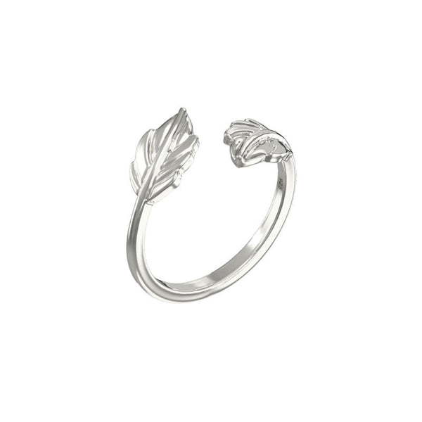 Leaf Wrap Ring - Sterling Silver