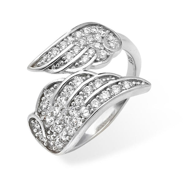 Angel Wings Ring - Sterling Silver